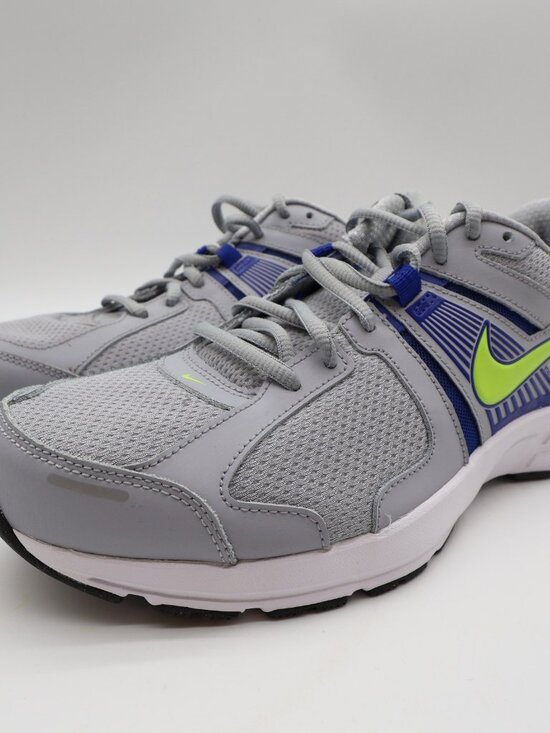 Nike Dart 10 Men\'s 8.5 Running Shoes Grey Volt Blue Wide 4E Mesh New